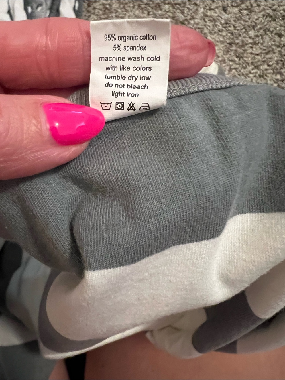 Gray and White Baby Blanket Bundle of 2 - Picture 3 of 8